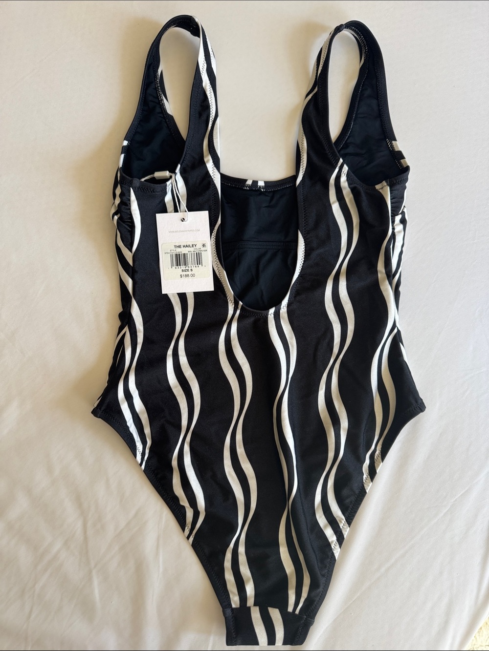 SOLID & STRIPED The Hailey Wave Stripe One-Piece Swimsuit - Picture 4 of 6